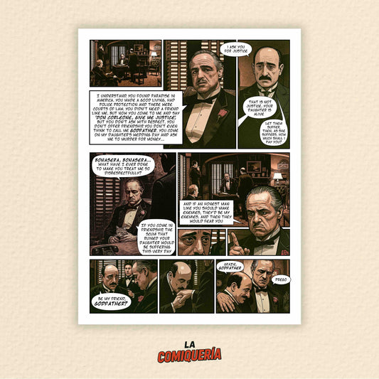 "Bonasera, Bonasera..." – Print edición cómic 30x40